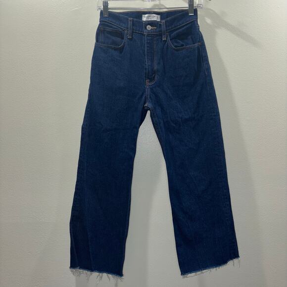 Abercrombie & Fitch The ‘90s Relaxed High Rise Jeans - Dark Wash - Size 24 - Picture 5 of 15
